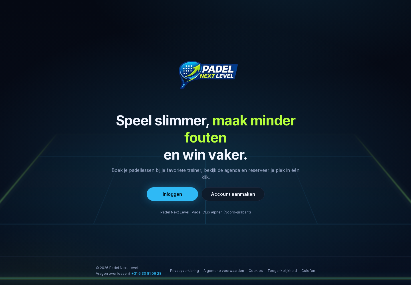 Boekingsproduct van Padel Next Level